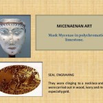 Mask Mycenae in polychromatic limestone