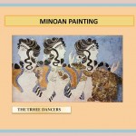 The three Dancers. Minoan Painting