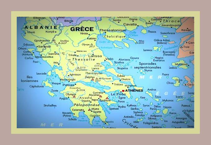 Map of Greece 