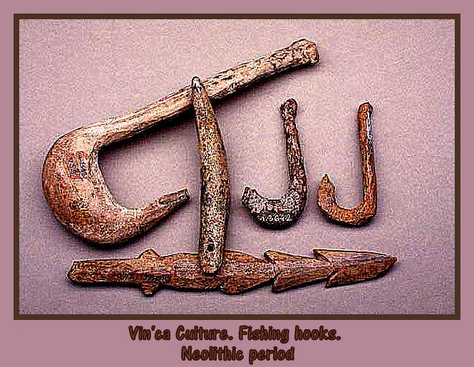 fishing hooks Vinca culture,Neolithic