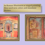 Roman ilusionist or staged painting