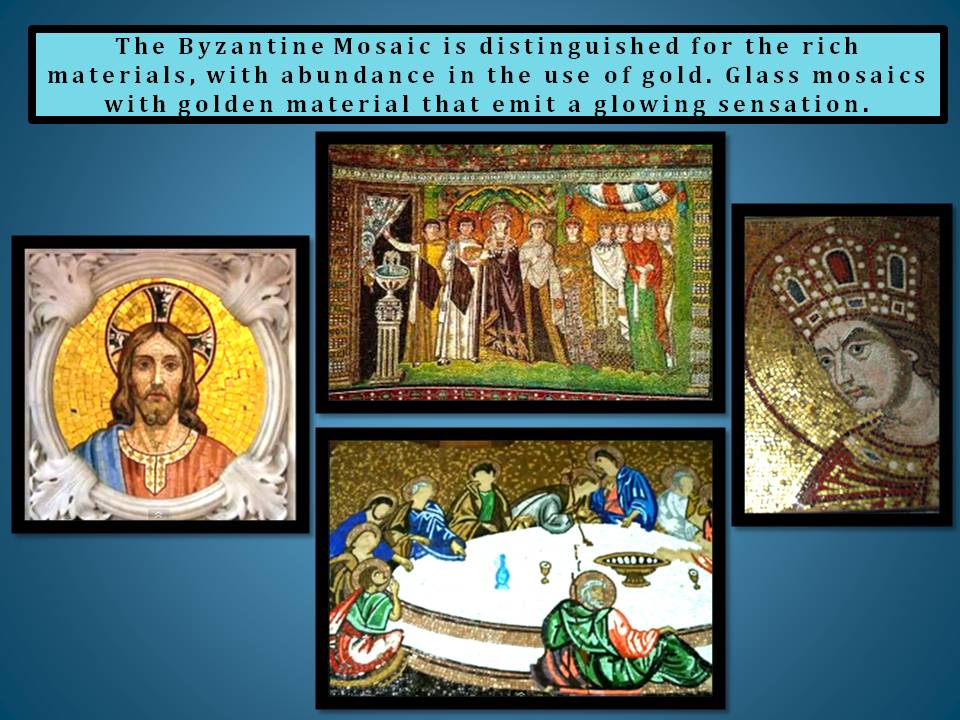 Byzantine Mosaic with glowing sensation