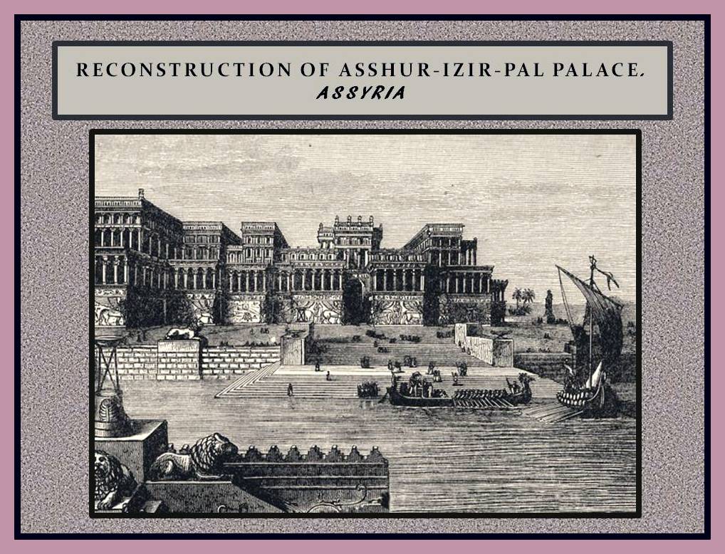 Imagen reconstruction of Assur-Izir pal pallace in ancient Assiria