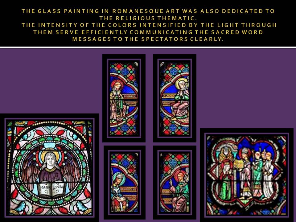 Glass painting in romanesque art