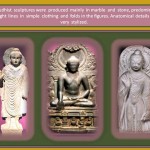 Stylized Buthist sculptures