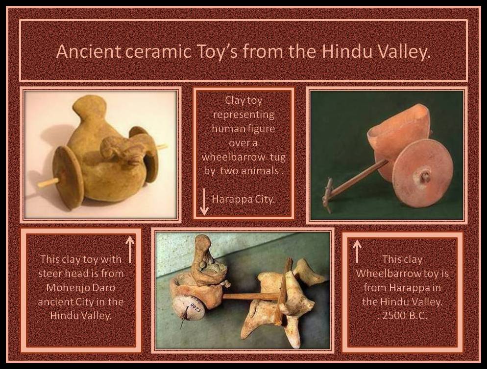 ancient ceramic toys from Hindus River. India