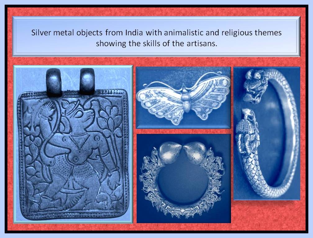 Silver objects from India