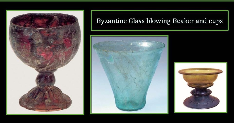 Byzantine beaker and cups
