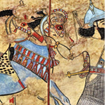 Assyrian Painting from the palace of  Til-Barsib